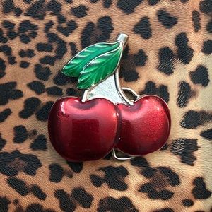 Cherries Rockabilly Punk Belt Buckle